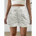 thumbnail image 6 of Women's Floral Jacquard Shorts Summer High Waisted Wide Leg Trouser Casual Pants with Pockets, 6 of 6
