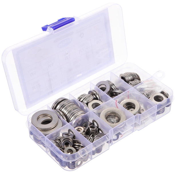 unbranded 1Jgo Kit De Arandelas De Acero Inoxidable Plateadas Para Tornillos Protección Y Resistencia