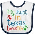 thumbnail image 3 of Inktastic My Aunt in Texas Loves Me Boys or Girls Baby Bib, 3 of 4