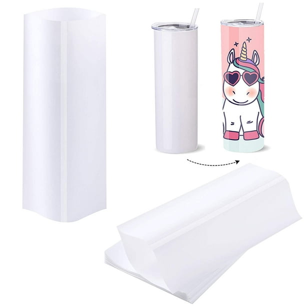 Sublimation Shrink Wrap Sleeves 11.8 x 7 inch for 40 oz Tumblers with Plastic Handle 50 Pieces