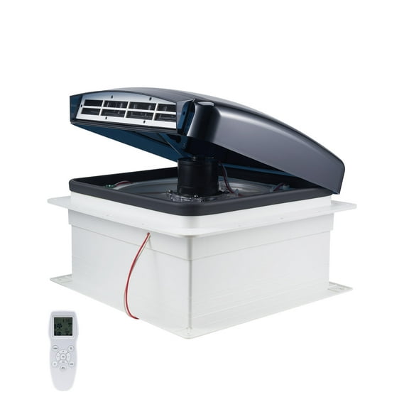VEVOR RV Vent Fan, 14 inch RV Roof Vent Fan 12V, Powerful 10-Speed Reversible Fan with Remote Control, Built-in Rain Cover, Power Top Lid,12 inch Fan Blade,Fits 14 x14 inch Roof Openings