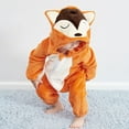 thumbnail image 5 of SXcggal Infant Newborn Baby Boys Girls Cute Cartoon Animals Long Sleeve Patchwork Fleece Hooded Romper Jumpsuit Outfit Clothes Coat Casual Comfortable Fashionable Boy Jumpsuits, 5 of 5