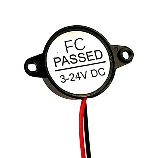 Alarma Con Zumbador Eléctrico De 3-24V, Altavoz De Advertencia, Bocina De Seguridad Para Coche, Sirena De Automóvil, Sirenas De Policía, Bocina De Aire, Vehículo Eléctrico Cateissary VI004277-00