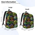 thumbnail image 4 of Balery Game Joysticks Vintage Canvas Backpack for Men and Women - Large Capacity, Durable Travel Laptop Bag for School, Work, Hiking, and Outdoor Activities, 4 of 7