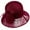 Wine, variant on ZQUUVOU Womens Sun Bucket Hat Printing Ventilate Fisherman Hat Organza Flower Sunscreen Hat Khaki