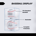 thumbnail image 3 of (4 Count) Display Zone Baseball Cube - Crystal Clear UV Protected Acrylic Display Case for Balls, 3 of 7