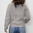 thumbnail image 2 of SOMER Women's Cardigan Sweaters Long Sleeve Button Down Crew Neck Classic Open Front Lightweight Knit, 2 of 7