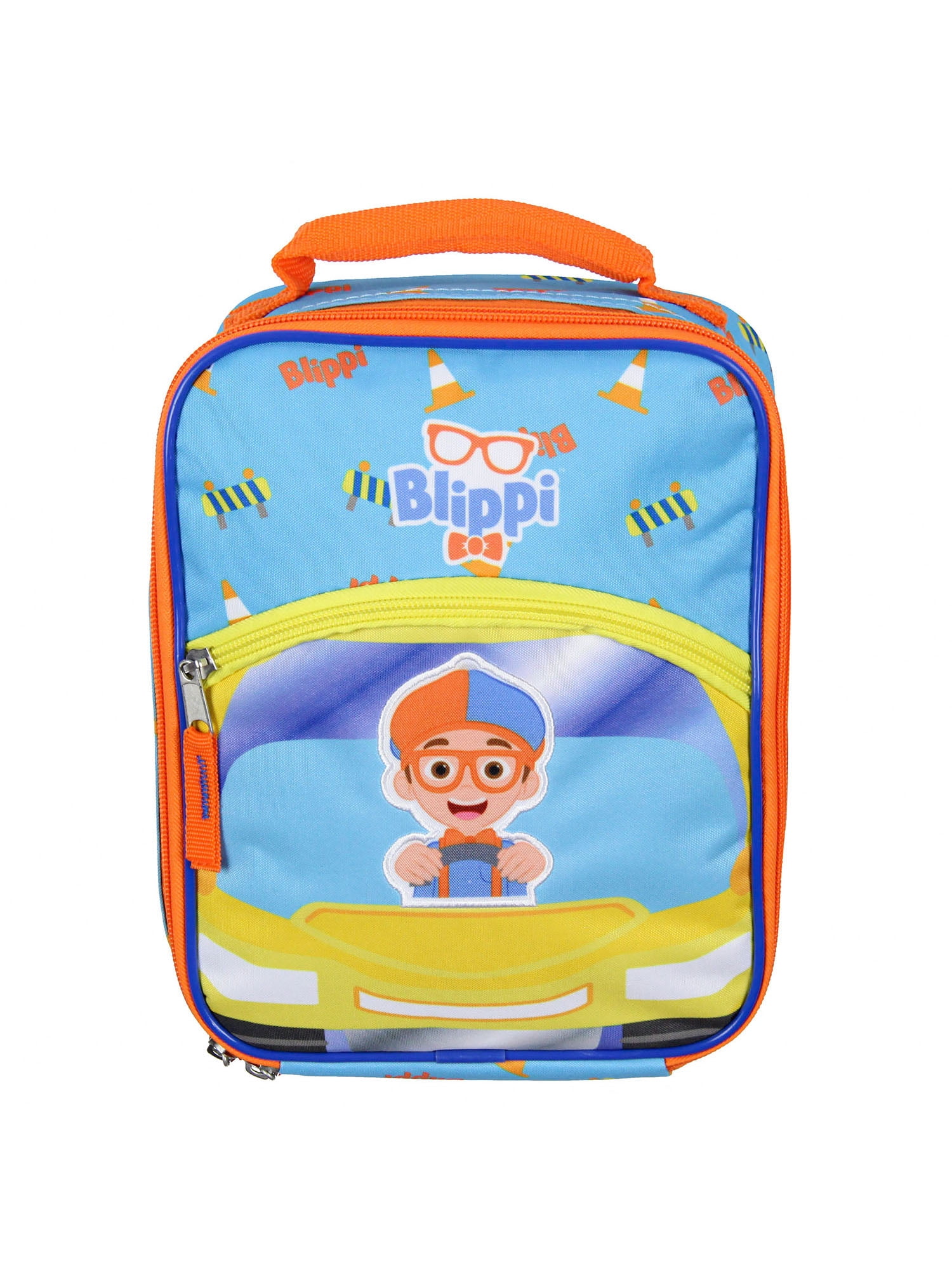 Blippi Kids Lunch Box Joy Ride School Insulated Lunch Bag Tote For Hot And Cold Food, Drinks, And Snacks 10"