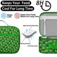 thumbnail image 4 of Weed Aesthetic Insulated Lunch Tote - Portable Handle, Separate Mesh Compartment, Reusable Thermal Bag for Adults, 4 of 5