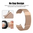 thumbnail image 3 of MSHUN Metal Band Compatible with Samsung Galaxy Watch 5 40mm 44mm/Watch 5 Pro LTE/Galaxy Watch 4 40mm 44mm/Watch 4 Classic 42mm 46mm, No Gap Mesh Loop Magnetic Bands Adjustable Strap (Rose Gold), 3 of 7