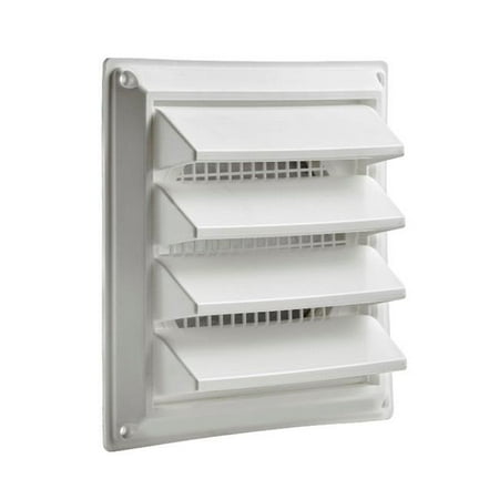 

Lambro 606W 6 in. White Plastic Louvered Vent - Pack of 6