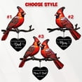 thumbnail image 3 of Personalized Memorial Cardinal Suncatcher, Sympathy Gift for Loss of Dad, Mom, or Grandma, In Loving Memory Remembrance Keepsake, 3 of 5