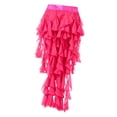 thumbnail image 3 of Pañuelo de cadera para danza del vientre para mujer, cómodo cinturón de cadera con borlas para actuaciones en el escenario. Rojo rosa, 3 of 9