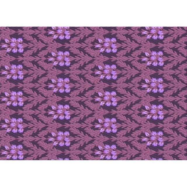 Ahgly Company Machine Washable Indoor Rectangle Transitional Dark Raspberry Purple Area Rugs, 7' x 9'