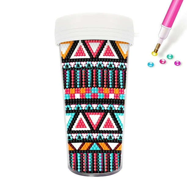 Pintada Con Diamantes DIY A Prueba Fugas Sin BPA para Transporte Diario (BZS24)