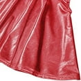 thumbnail image 5 of Hontri Skirt, Women's Casual Fashion Shiny Metallic Flared Pleated A-Line Mini Skirt Red Xl, 5 of 8