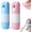 Blue+pink, variant on Correction Fluid Express Privacy Eraser Tool Address Blocker for Parcel with Cutter, Portable 2-in-1 Thermal Paper Correction Fluid (Pink)