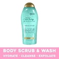 thumbnail image 5 of OGX Hydration + Sea Kelp & Hyaluronic Acid Sulfate-Free Lightly Moisturizing Body Scrub with Black Rice, Gentle Exfoliating Daily Body Wash to Soften & Smooth Skin, 19.5 Fl Oz (pac Ogx NA, 5 of 5