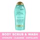 thumbnail image 5 of OGX Hydration + Sea Kelp & Hyaluronic Acid Sulfate-Free Lightly Moisturizing Body Scrub with Black Rice, Gentle Exfoliating Daily Body Wash to Soften & Smooth Skin, 19.5 Fl Oz (pac Ogx NA, 5 of 5