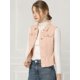 thumbnail image 2 of Dde San Patricio Chaleco De MezclilLavado Abotonado PaMujer Con Bolsillos Con SolaEn El Pecho RoS, 2 of 6