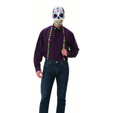 Deluxe Day Of The Dead Mens Adult Holiday Sugar Skull Costume