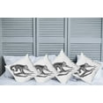 thumbnail image 2 of Ambesonne Animal Throw Pillow Cover 4 Pack, Exotic Jungle Monkey, 20", Dimgrey, 2 of 5