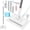 29.5inch, variant on Hands-Free Flat Mop, Multi-Purpose Floor Cleaning Mop with One-Click Cloth Attachment, Reusable Cloth Clip Mop for Home Cleaning