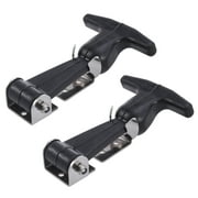 2pcs Flexible T-Handle Draw Latches Stainless Steel T-Handle Hasp for Golf Cart and Tool Box
