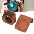 thumbnail image 4 of Instant Camera Carrying Case, Instant Camera Bag Storage Detachable Shoulder Strap Adjustable  for Taking a Photo Black Lace,White Lace,Brown Embossment,Light Pink Embossment,Dark, 4 of 7