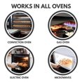 thumbnail image 4 of Cooks Innovations Non-Stick Oven Protector Mat - 2 Heavy Duty Nonstick Oven Rack Liners to Protect Convection, Electric, Gas, & Microwave Ovens - BPA & PFOA Free Heat Resistant Baking Mat, 4 of 10