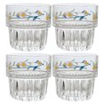 thumbnail image 1 of 4PCS Daisy Glass Cup Pastoral Style Cup Iced Coffee Cup Storage Container, 1 of 8