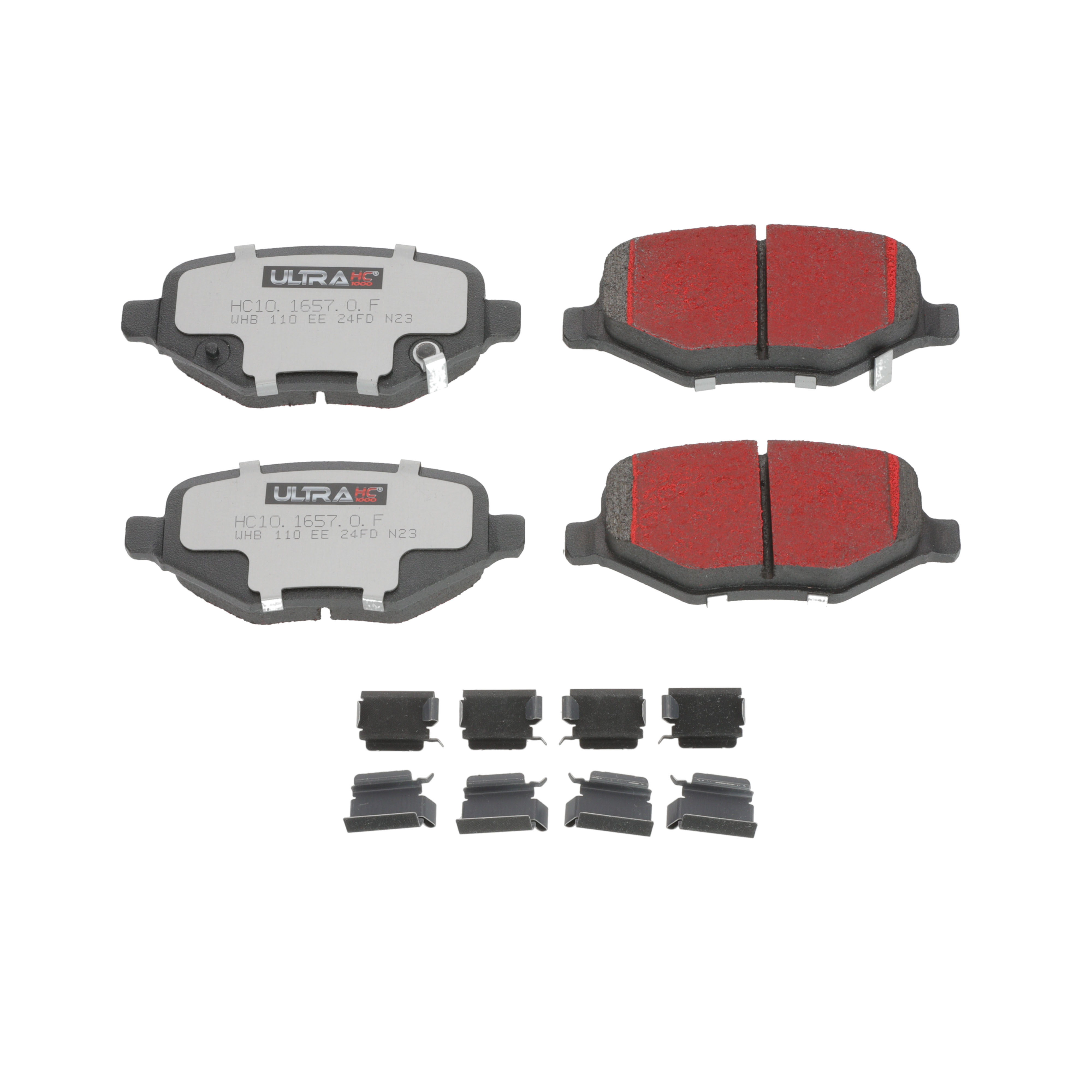 Ultra HC 1000 Brake Pad Set, Rear HC10.1657.0.F, Chrysler Town & Country 2013-2012