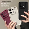 thumbnail image 2 of For Xiaomi Poco M6 Pro Case POCO X6 Phone Case Poco x6 Pro POCO M6 Poco M6 Pro 5G 4G Luxury Matte Soft Cover Red Poco M6, 2 of 6