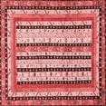 thumbnail image 1 of Ahgly Company Indoor Square Abstract Red Modern Area Rugs, 3' Square, 1 of 4