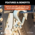 thumbnail image 5 of CURT 81550 5/16-Inch Forged Steel Clevis Slip Hook with Safety Latch, 14,000 lbs, 3/4-In Opening, 5/16" Pin, 5 of 5