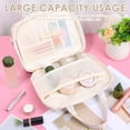 thumbnail image 3 of Large Hanging Toiletry Bag for Women Waterproof Travel Makeup Organizer with 4 Compartments Colorful Floral, 3 of 10