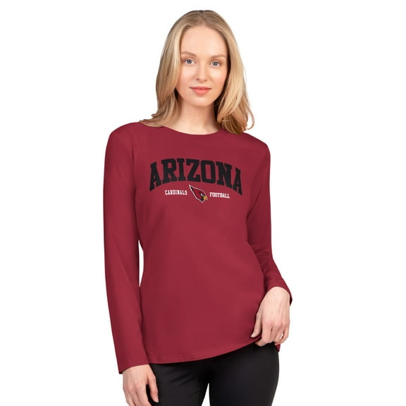 Women's G-III 4Her by Carl Banks Cardinal Arizona Cardinals Best Play Long Sleeve T-Shirt