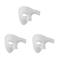 thumbnail image 2 of Wisewang Wide Application Half Face Mask For Various Occasions Half Face Masquerade Masks Made With Plastic white 3Set, 2 of 6