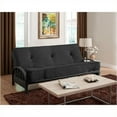 thumbnail image 2 of Pemberly Row Convertible Futon Sofa Frame in Black, 2 of 4