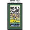 thumbnail image 2 of 11x22 Newspaper Frame - with Green and Yellow Double Mat - Made to Display Newspapers Measuring, 2 of 8