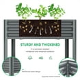 thumbnail image 3 of FICISOG Galvanized Raised Garden Bed with Legs, Outdoor Large Metal Garden Bed with Drainage Holes, 48×24×32in Elevated Raised Planter Box for Gardening, Backyard, Patio, Balcony, 3 of 8