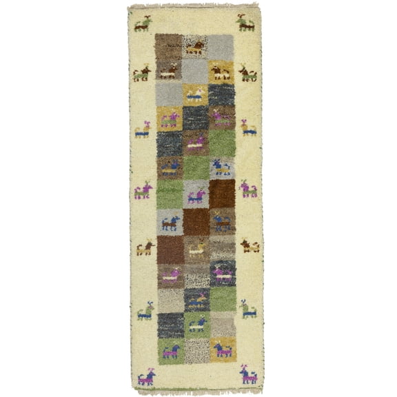 Multicolored Tribal 1'4X4 Indo-Gabbeh Oriental Rug