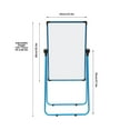 thumbnail image 3 of 36*24 inch Stand White Board 360° Rotatable Design Double-sided Writable Whiteboard Magnetic Dry Erase Board U-shaped Foldable Whiteboard Free Standing Mounting Type, 3 of 21