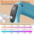 Blue Portable Deep Tissue Massager | 6-Speed & 4 Heads & 15-Min Timer｜Professional Muscle Recovery, Anytime Anywhere