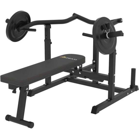 Chest Press Machine, 2"*2" Chest Workout Equipment with Independent Converging Arms Adjustable Incline Bench for Chest & Arms, AB Workouts, Shoulder