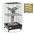 thumbnail image 2 of Small Animal Habitat Pet Play House w/ Wheels Hammocks Tunnels, 2 of 11
