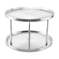 thumbnail image 4 of Tnarru 360 Rotating Seasoning Storage Rack Seasoning Rack Multifunction Double Layer Turntable Organizer for Pantry Cabinet Bathroom, 4 of 8