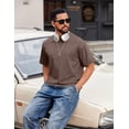 thumbnail image 3 of COOFANDY Men's Cotton T-Shirts Oversized Shirt Short Sleeves Streetwear Loose Fit Summer Tee Tops Washed Basic Unisex Shirts, 3 of 6