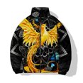 thumbnail image 4 of Abrigo de invierno para hombre, ropa holgada de algodón para hombre, chaqueta con estampado de dragón y fénix súper genial, chaquetas de calle Harajuku, 4 of 5