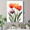 thumbnail image 4 of Qisvanset Framed Canvas Wall Art 12x16 Inch Isaiah Tulip Watercolor Spring Religious Wall Art, 4 of 5